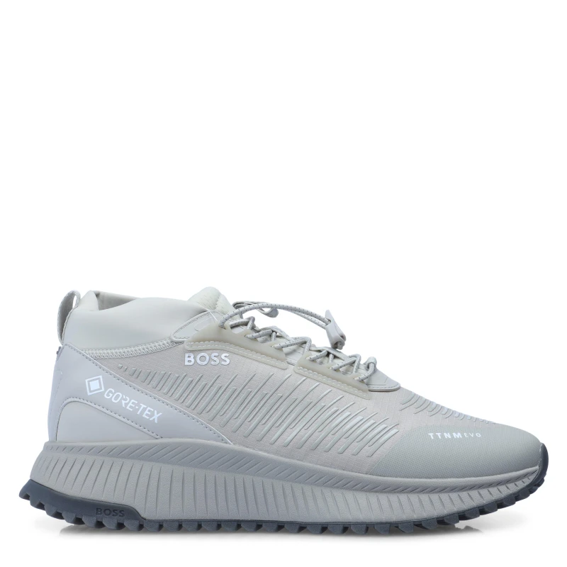 Image of Boss Mens Evo Runners Low-Top Trainers Light Beige male 8 (42)
