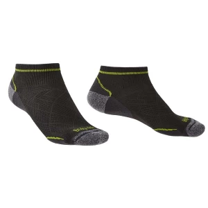 image of Bridgedale HIKE Ultra Light Coolmax Performance Ankle - Extra Large Graphite/Lime