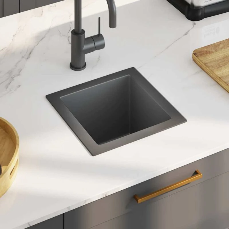Image of VIDAXL Handmade Kitchen Sink Black Stainless Steel Vidaxl 8720286178997