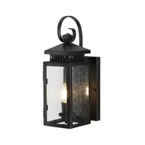 Image of IP43 Wall Light Sconce Old Bronze LED E14 60W Bulb Outside External d01562