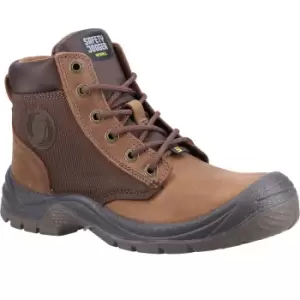 image of Safety Jogger Mens Dakar Leather Safety Boots (10 UK) (Brown/Taupe)