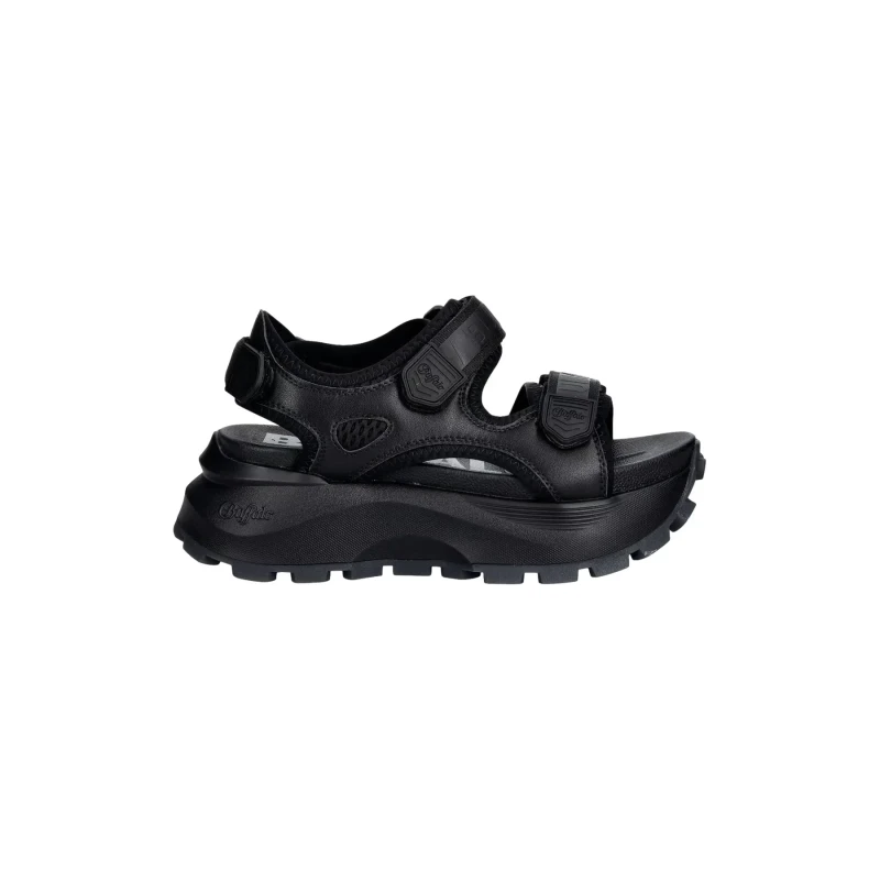 Image of Buffalo Womens wedge sandals Buffalo Manhatten Noir Female 38