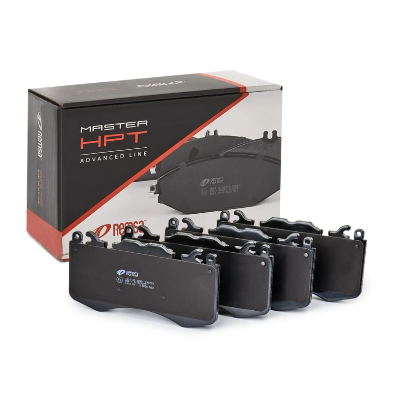 Image of REMSA 1410.00 Brake pad set Front Axle, prepared for wear warning indicator, with accessories, with adhesive film Brake Pad Set,disc brake (402)