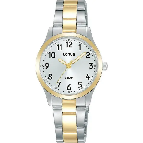 Image of Lorus Ladies Lorus Bracelet Watch RRX12JX9 - White, Two Tone Gold One Size