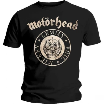 Image of Motorhead - Undercover Seal Newsprint Unisex X-Large T-Shirt - Black