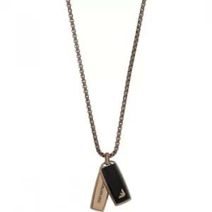 Image of Emporio Armani PVD EGS2342200 Rose Plated Necklace