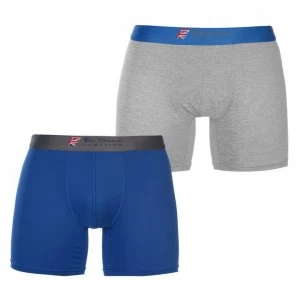 Image of Ben Sherman Perforated Trunks 2 Pack Mens - Blue/Grey