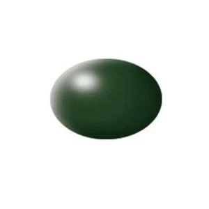 Image of Aqua dark green silk