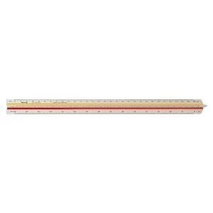 image of Original Rotring Tri Ruler 4 Architect Triangular Reduction Scale 1 10 to 1 500 with 2 Coloured Flutings