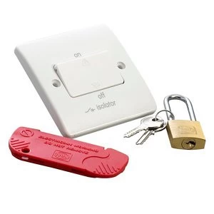 Image of MK 6A White Single Fan isolator Switch