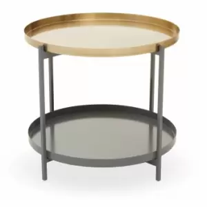 Image of Interiors By Ph Coffee Table Matt Gold/Grey Enamel
