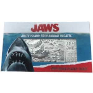 Image of Jaws 24k Silver Plated Annual Regatta Entry Replica Ticket