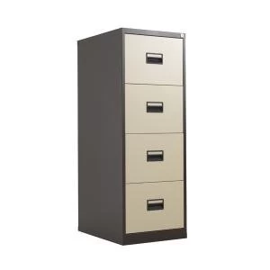 image of Talos 4 Drawer Filing Cabinet Coffee Cream KF78771