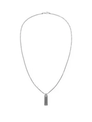 Image of Tommy Hilfiger Screw Mens Necklace, Silver, Men