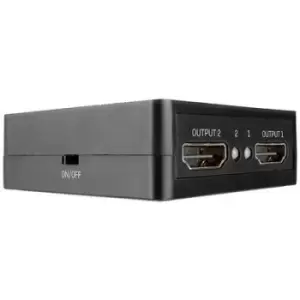 image of LINDY 38358 2 ports HDMI splitter 3840 x 2160 p Black