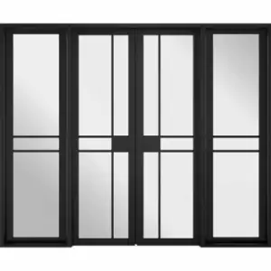 LPD (W) 24" Room Divider Black Greenwich W8 Internal Room Divider