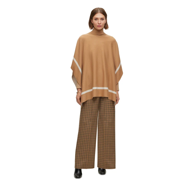 Image of Boss Womens Lia Poncho Beige female 12 (L)