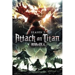 image of Attack On Titan Season 2 Key Art Maxi Poster