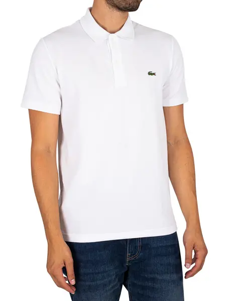 Image of Lacoste Logo Polo Shirt White XXL