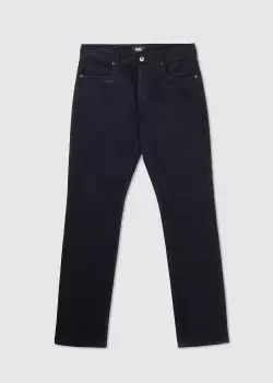 image of Paige Mens Lennox Corduroy Trousers In Deep Anchor