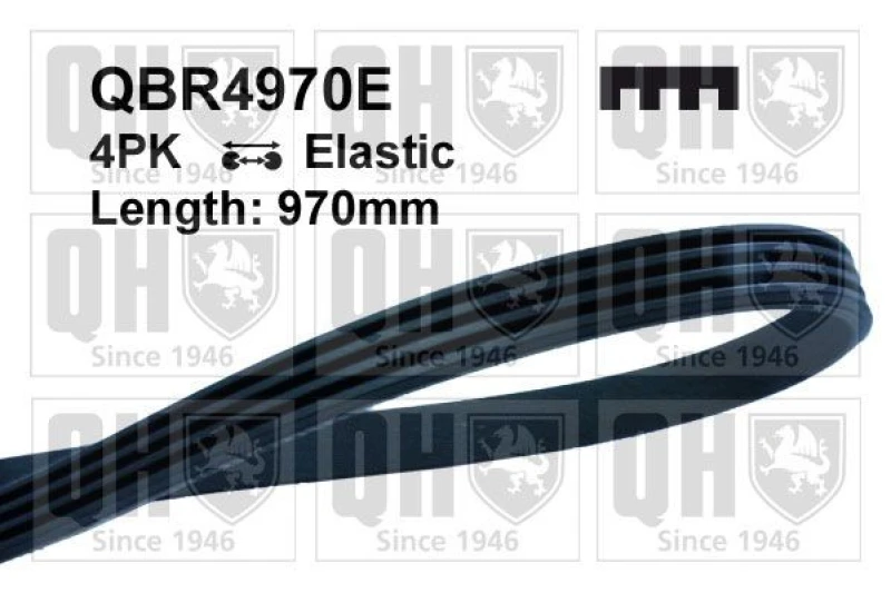 Image of QUINTON HAZELL Serpentine belt QUINTON HAZELL QBR4970E