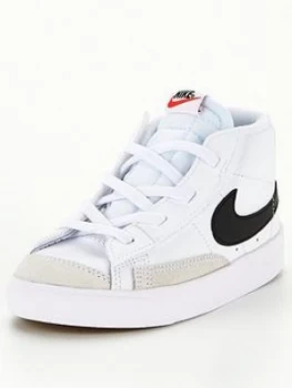 Image of Nike Blazer Mid 77 Trainer - White/Black