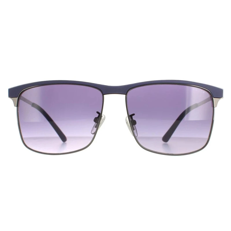 Image of Police Rectangle Matte Blue Gunmetal Blue Gradient SPL570N Crossover 2 Blue