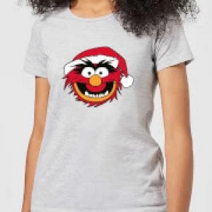 Image of The Muppets Animal Womens Christmas T-Shirt - Grey - XXL