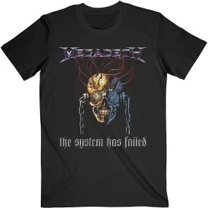 Image of Megadeth - Systems Fail Unisex Large T-Shirt - Black
