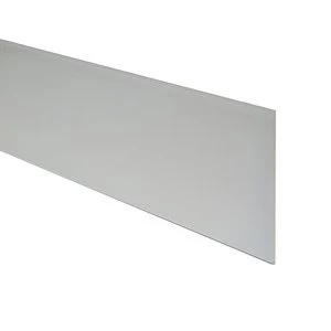 image of 6mm Splashwall Ivory Bevelled Glass Upstand (L)0.6m