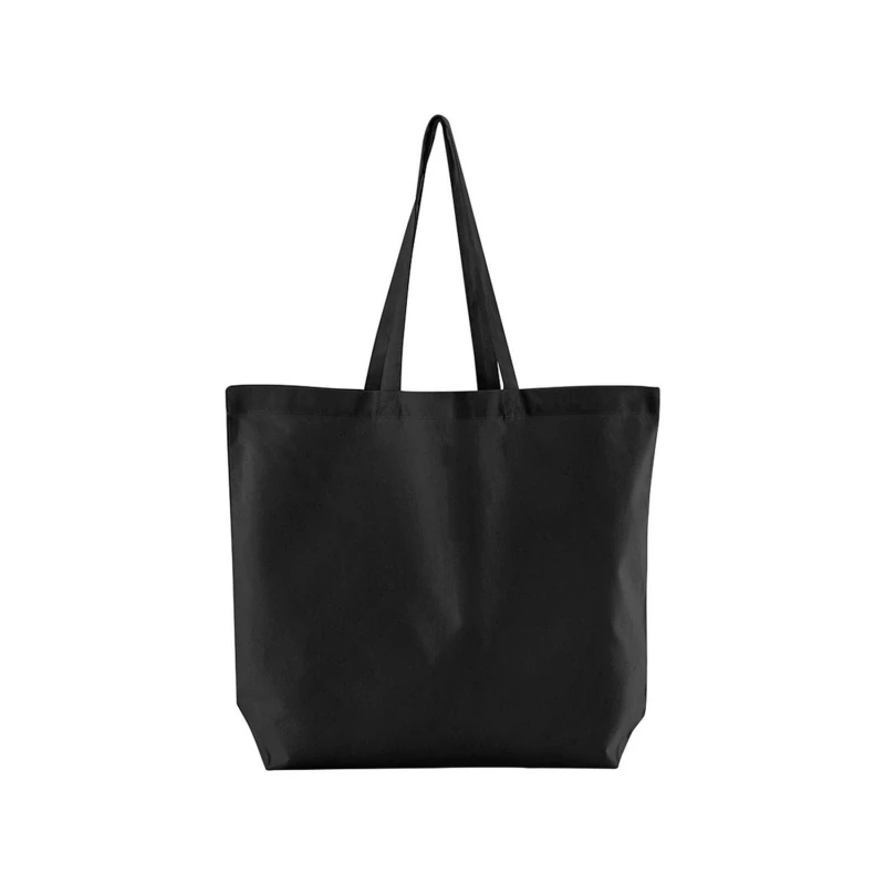 Image of Westford Mill Womens Bag For Life Maxi Cotton Tote Bag in Black Female One Size