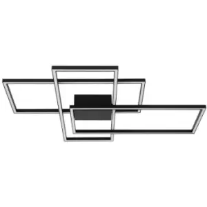 Image of Netlighting Merano Atlanta Integrated LED Semi Flush Light Matt Black Aluminium