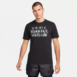 Image of Nike Dri-FIT Mens Run Division T-Shirt - Black