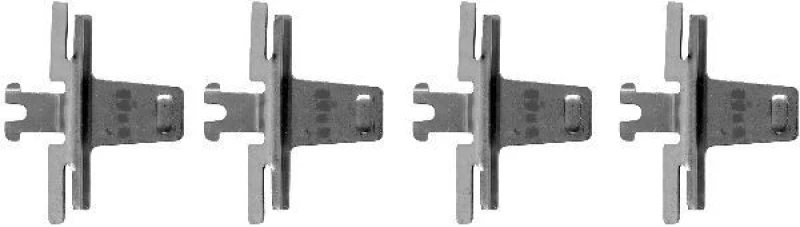 Image of HELLA Brake pad fitting kit HELLA 8DZ 355 202-151