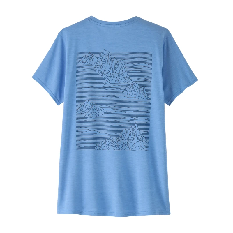 Image of Patagonia Womens T-Shirt Patagonia Cap Cool Daily Graphic Bleu Female XS