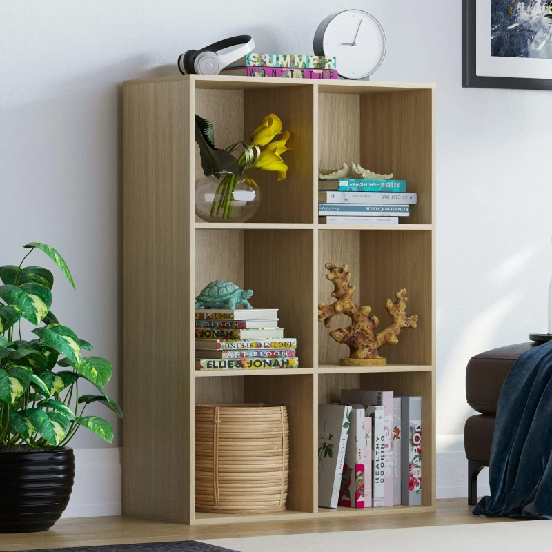 Image of Lassic Vida Designs Durham 2x3 Cube Storage Unit Oak unisex 2x3