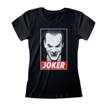 Image of DC Batman - The Joker Womens Large T-Shirt - Black
