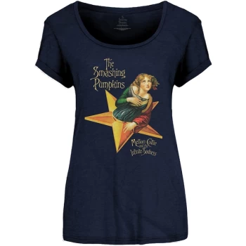 Image of The Smashing Pumpkins - Mellon Collie Womens X-Large T-Shirt - Blue
