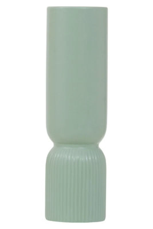Image of Orsina Sturdy Ceramic Design Sage Green Vase, Spacious Flower Ceramic Vase, Lightweight Vase For Artificial Flowers