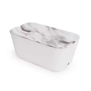 Image of Bosign Hideaway Cable Organiser Medium White & Marble