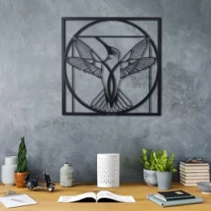 Image of Da Vinci Bird Black Decorative Metal Wall Accessory