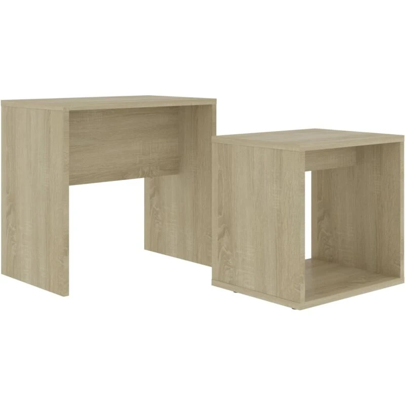 Image of VIDAXL Coffee Table Set Sonoma Oak 48x30x45cm Engineered Wood vidaXL 8720286016824