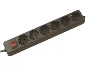Image of Bachmann Selly Black 6 AC outlet(s) 1.5 m