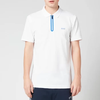 Image of Hugo Boss Athleisure Philix Polo Shirt White Size 2XL Men