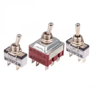 image of Apem 641H/2 Toggle Switch DPST On-Off 250V 15A