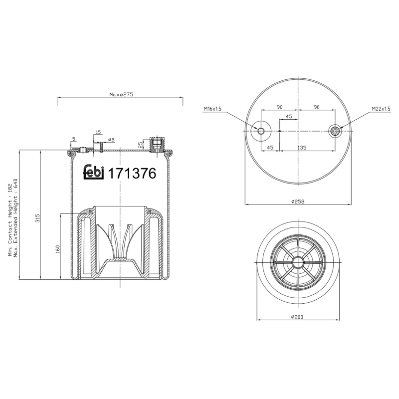 Image of Boot, air suspension FEBI BILSTEIN 171376
