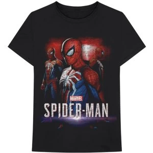 Image of Marvel Comics - Spider Games Unisex Medium T-Shirt - Black
