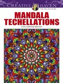 image of Creative Haven Mandala Techellations Coloring Book