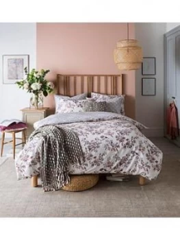 Image of Fat Face Floral Bird 100% Cotton Percale Duvet Cover Set