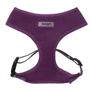 Image of Bunty Soft Mesh Adjustable Dog Harness with Rope Lead - Purple - Medium